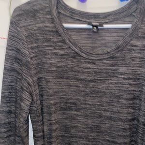 Mossimo Dress Long Sleeve Sash Green Heather S